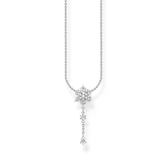 Halskette mit weißen | Silber SABO Zirkonia-Steinen, THOMAS