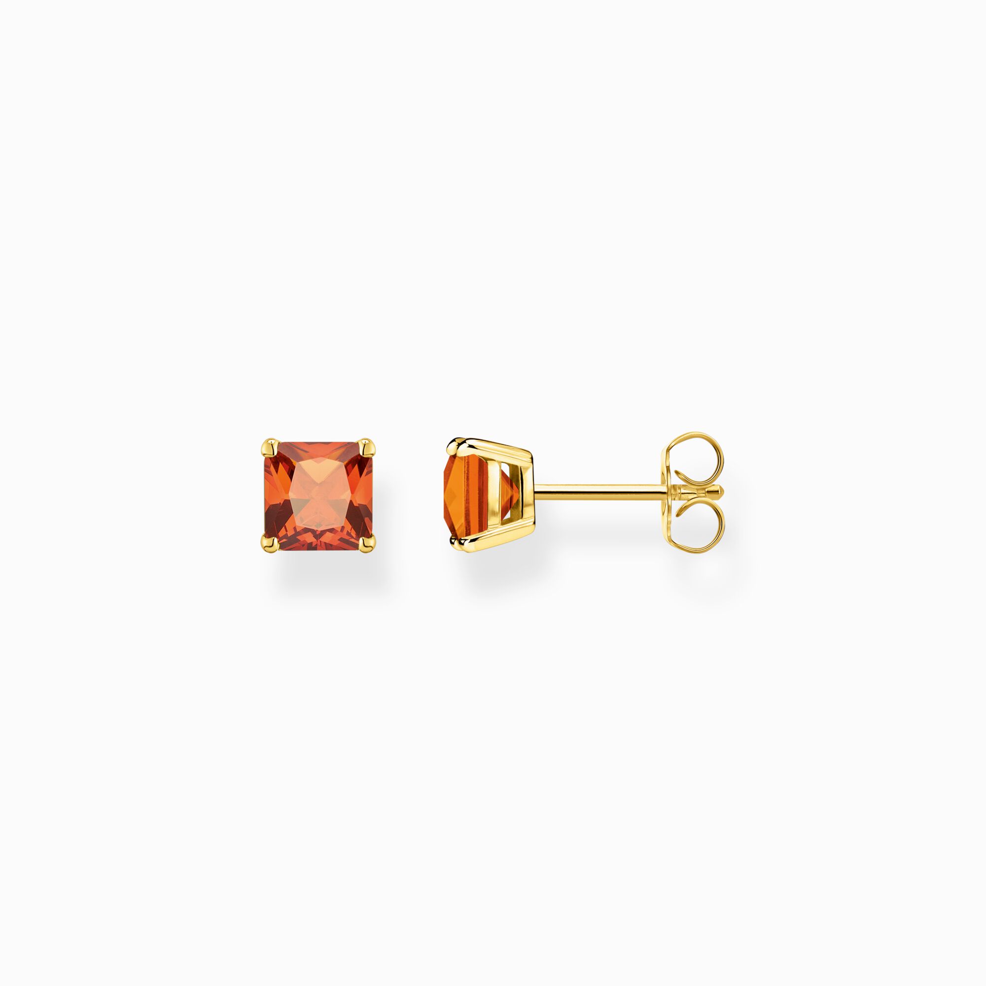 studs orange-coloured | with Ear THOMAS SABO stones