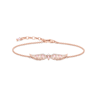 Necklace pendant: artistic phoenix, rosé SABO THOMAS | plating