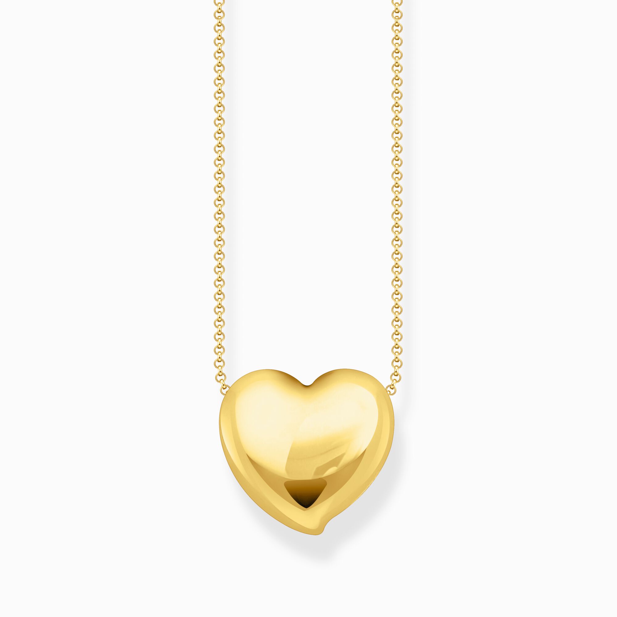 Gold-plated necklace with heart pendant from the  collection in the THOMAS SABO online store