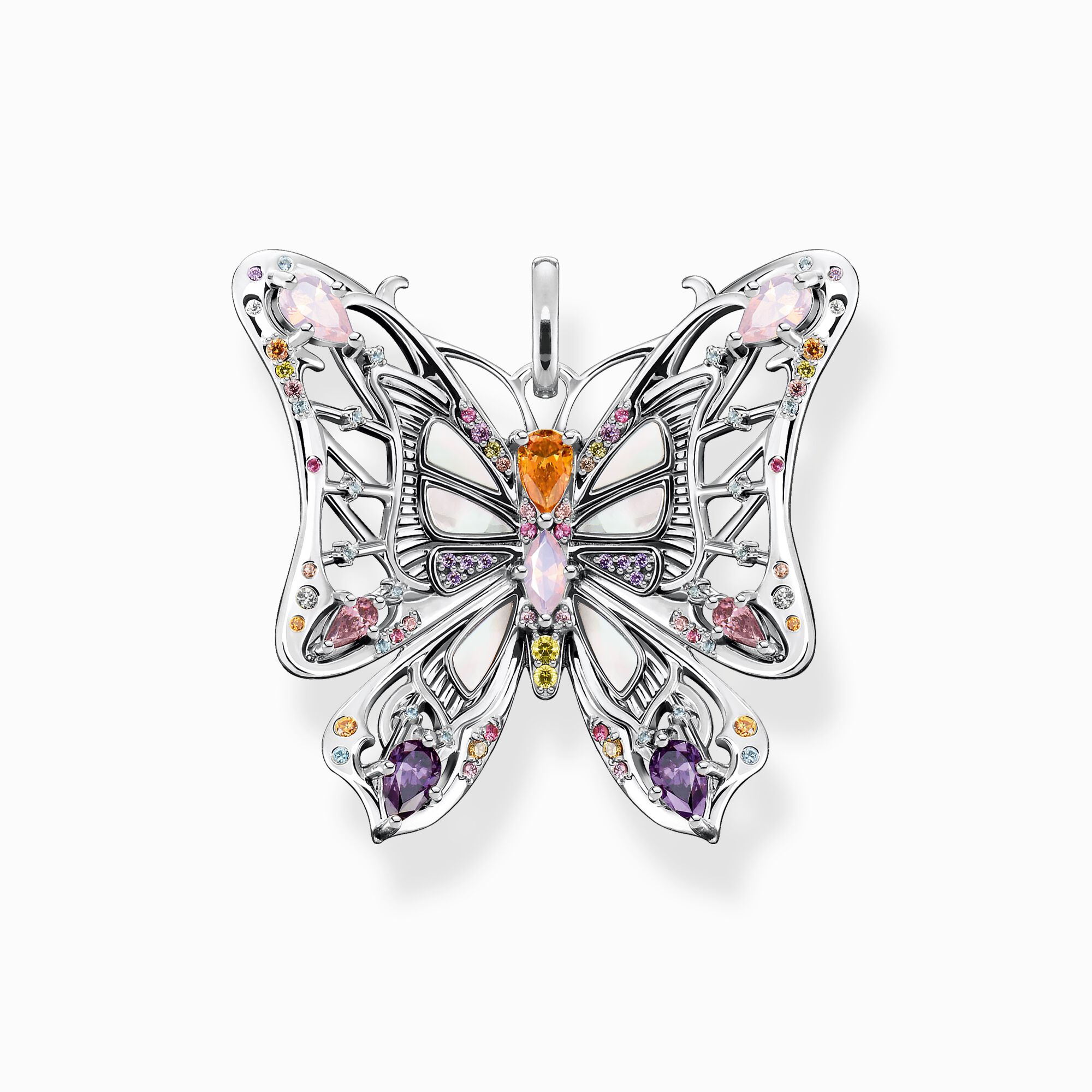 in SABO für Silber Damen – Schmetterling-Anhänger THOMAS