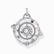 Silver pendant in cosmic design with colourful stones from the  collection in the THOMAS SABO online store