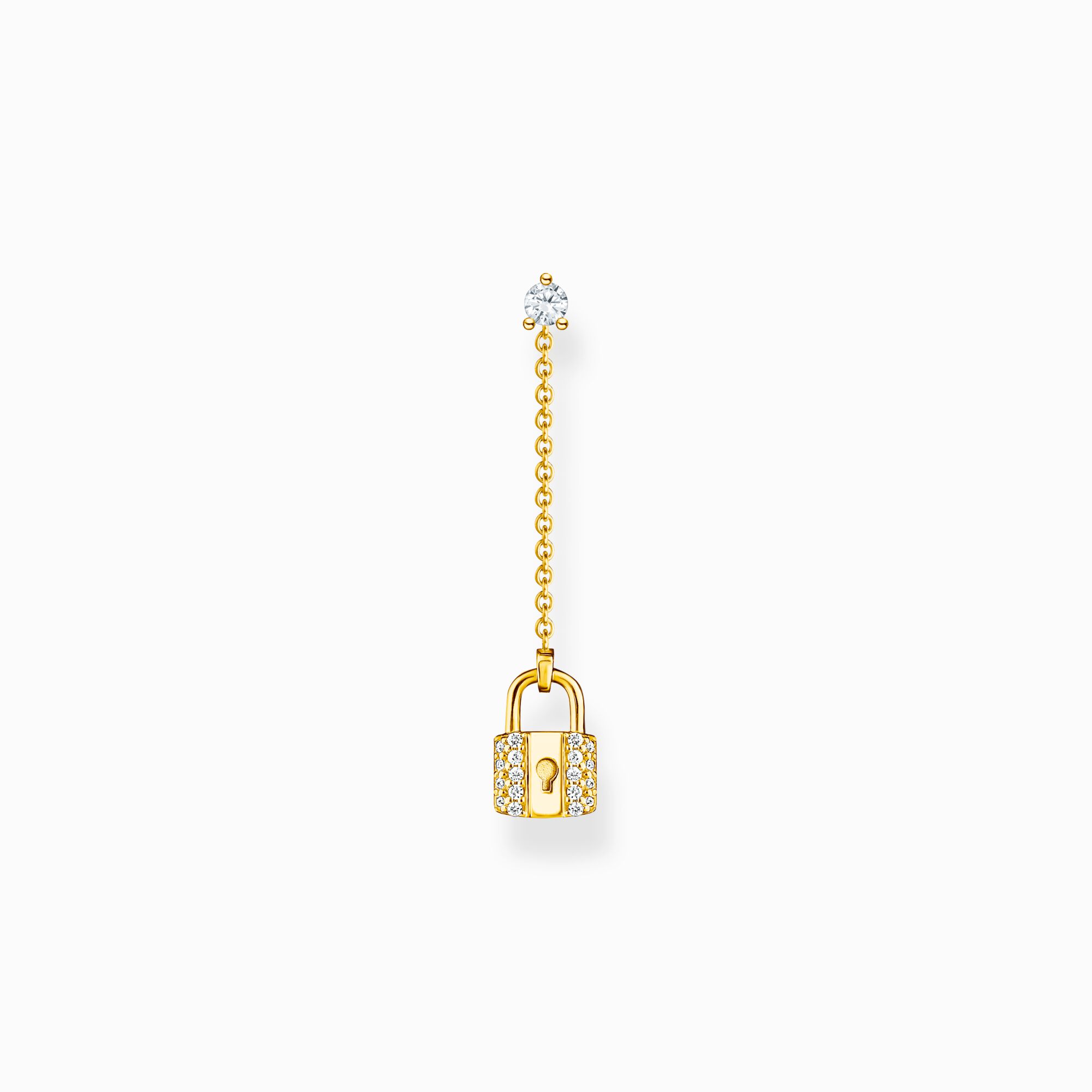 – Single-Ohrring SABO im THOMAS Schlossdesign, goldfarben