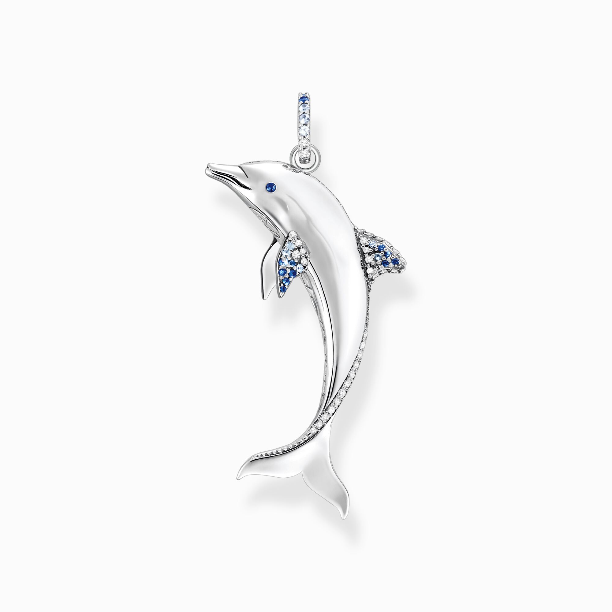 für Damen, Kettenanhänger Silber: THOMAS SABO Delfin –