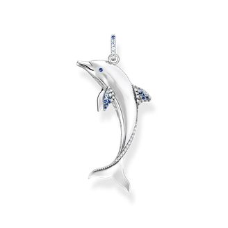 Silver, climber: stylised Ear 3D-effect dolphins, THOMAS SABO –