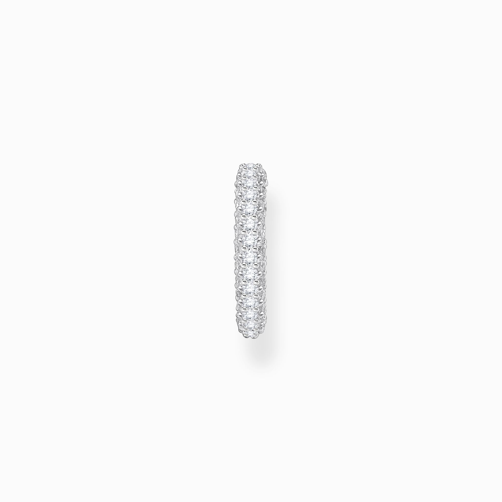 Silver ear cuff with white zirconia from the  collection in the THOMAS SABO online store