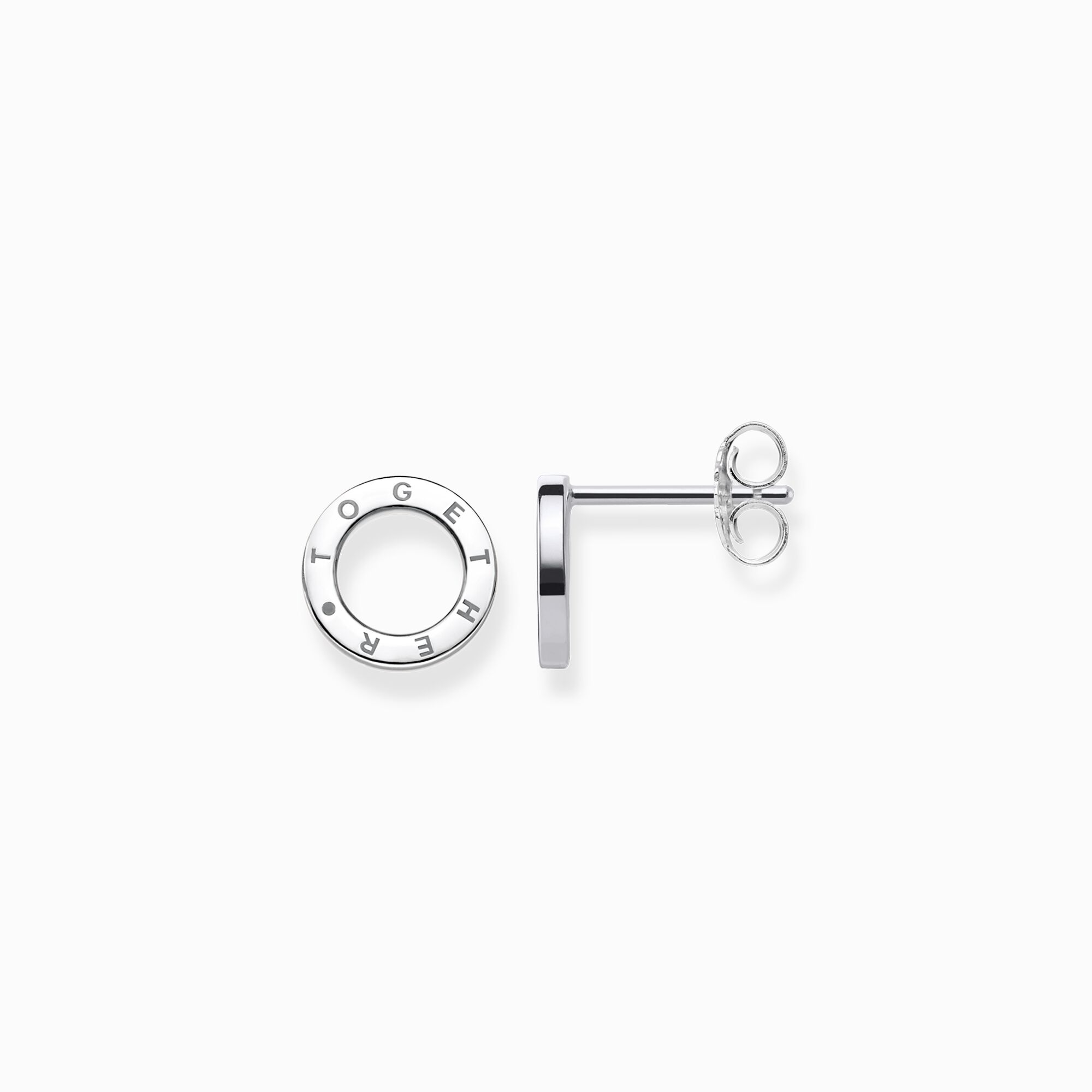 Ear studs | Together circles Silver THOMAS Sterling | SABO