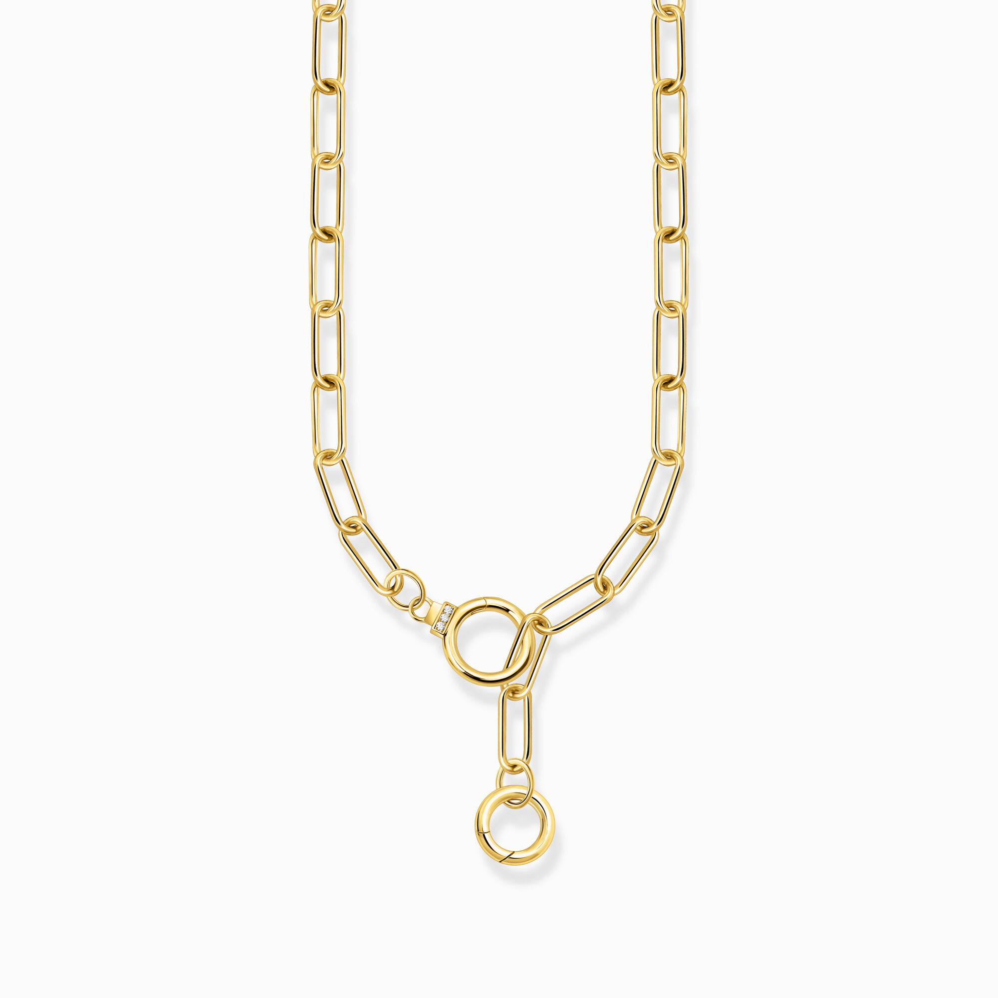 Off-white Men's Faux Pearl And Paperclip Chain Necklace In Black