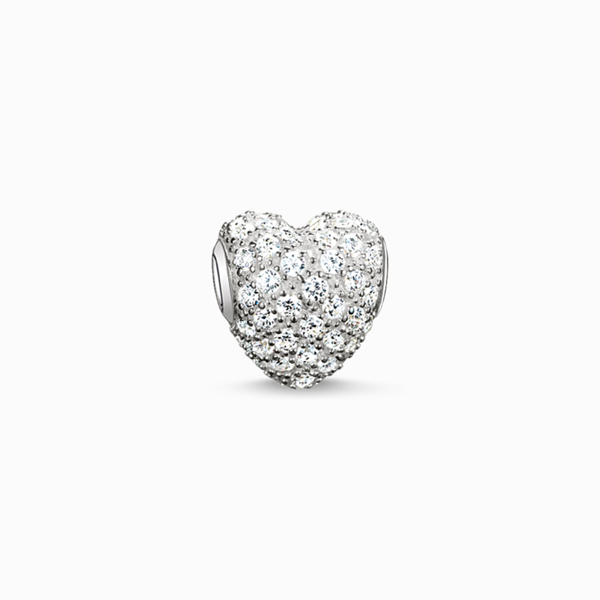 Bead White Pavé Heart – Jewellery – THOMAS SABO