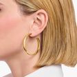 Gold-plated big chunky hoop earrings from the  collection in the THOMAS SABO online store