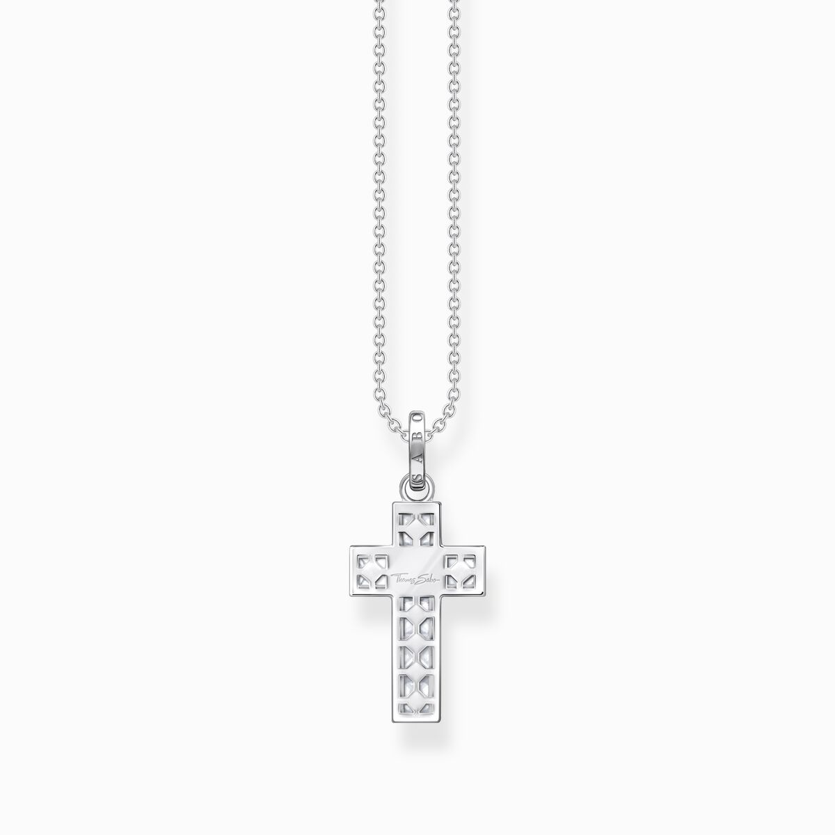 Kette mit Damen: Kreuz, | Anhänger THOMAS für SABO Silber