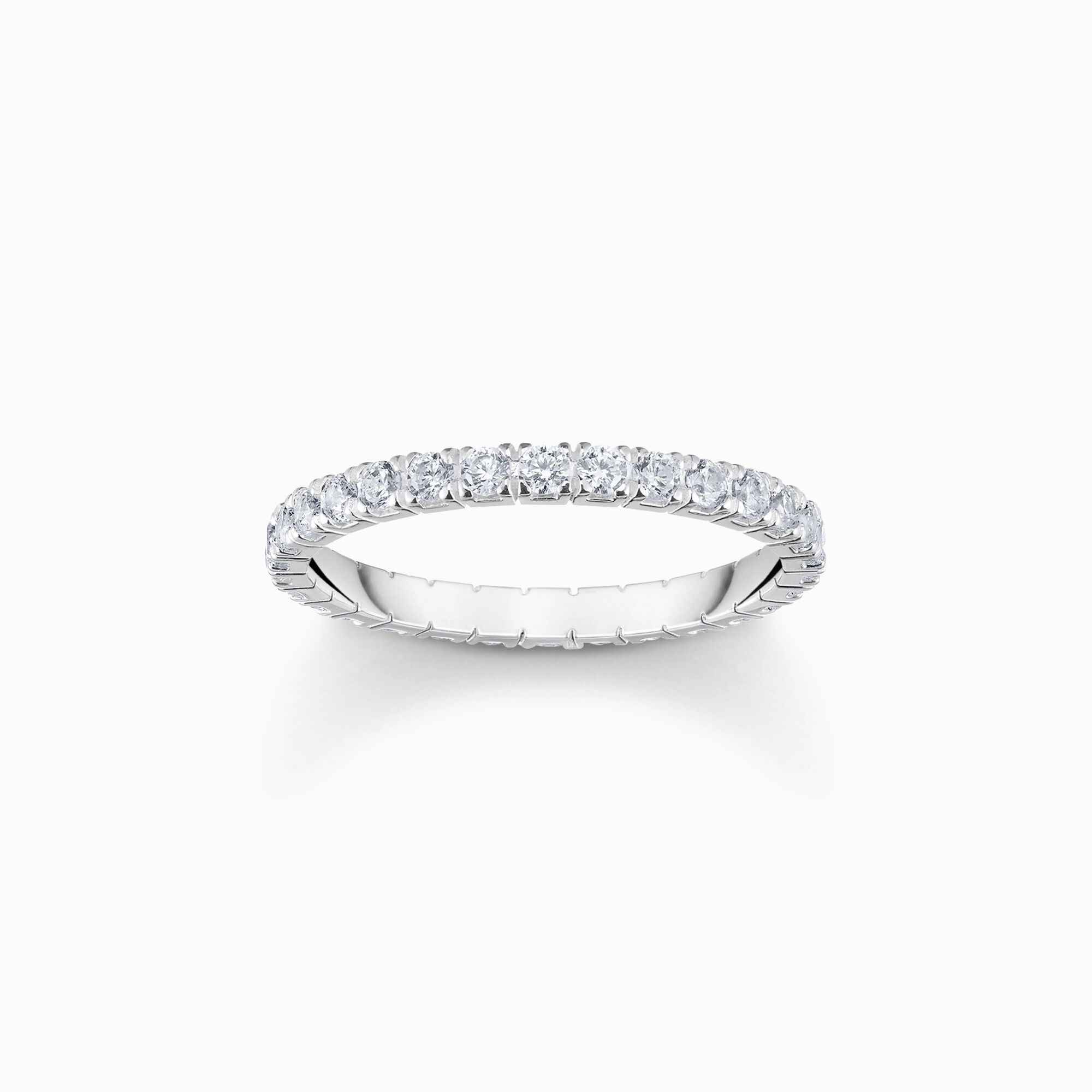 Silver ring in delicate design with white zirconia from the  collection in the THOMAS SABO online store