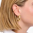 Gold-plated big chunky hoop earrings from the  collection in the THOMAS SABO online store