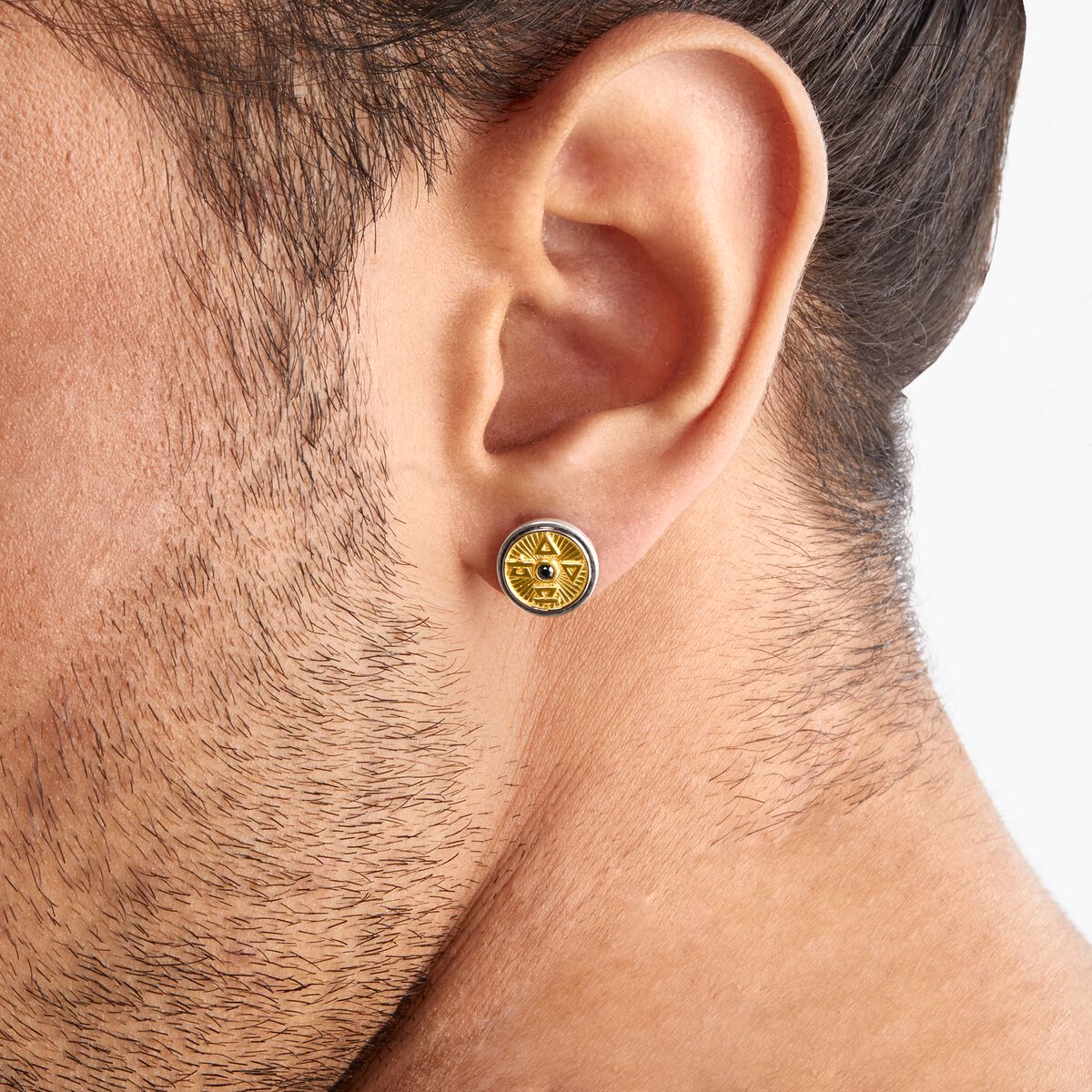 Ear studs in modern THOMAS bi-colour SABO | design