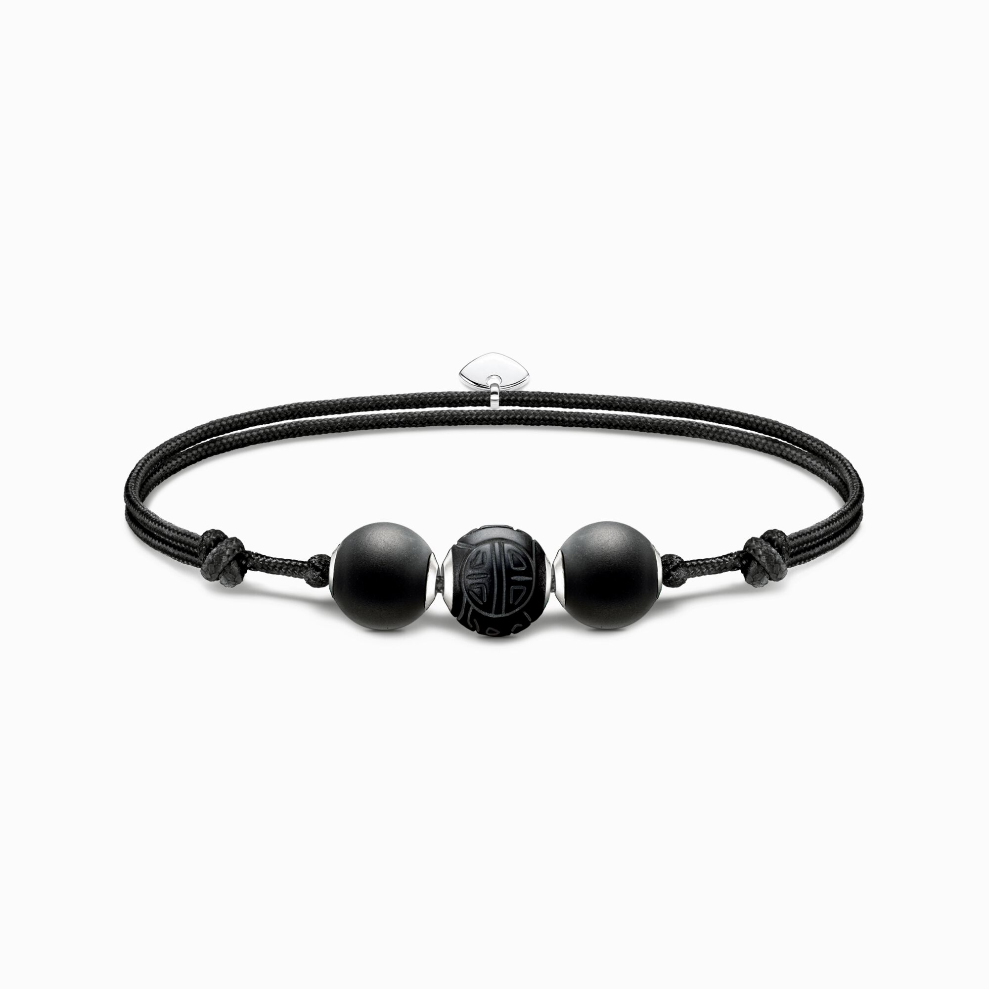 Bracelet Karma Secret avec noir beads en obsidienne mate de la collection Karma Beads dans la boutique en ligne de THOMAS SABO