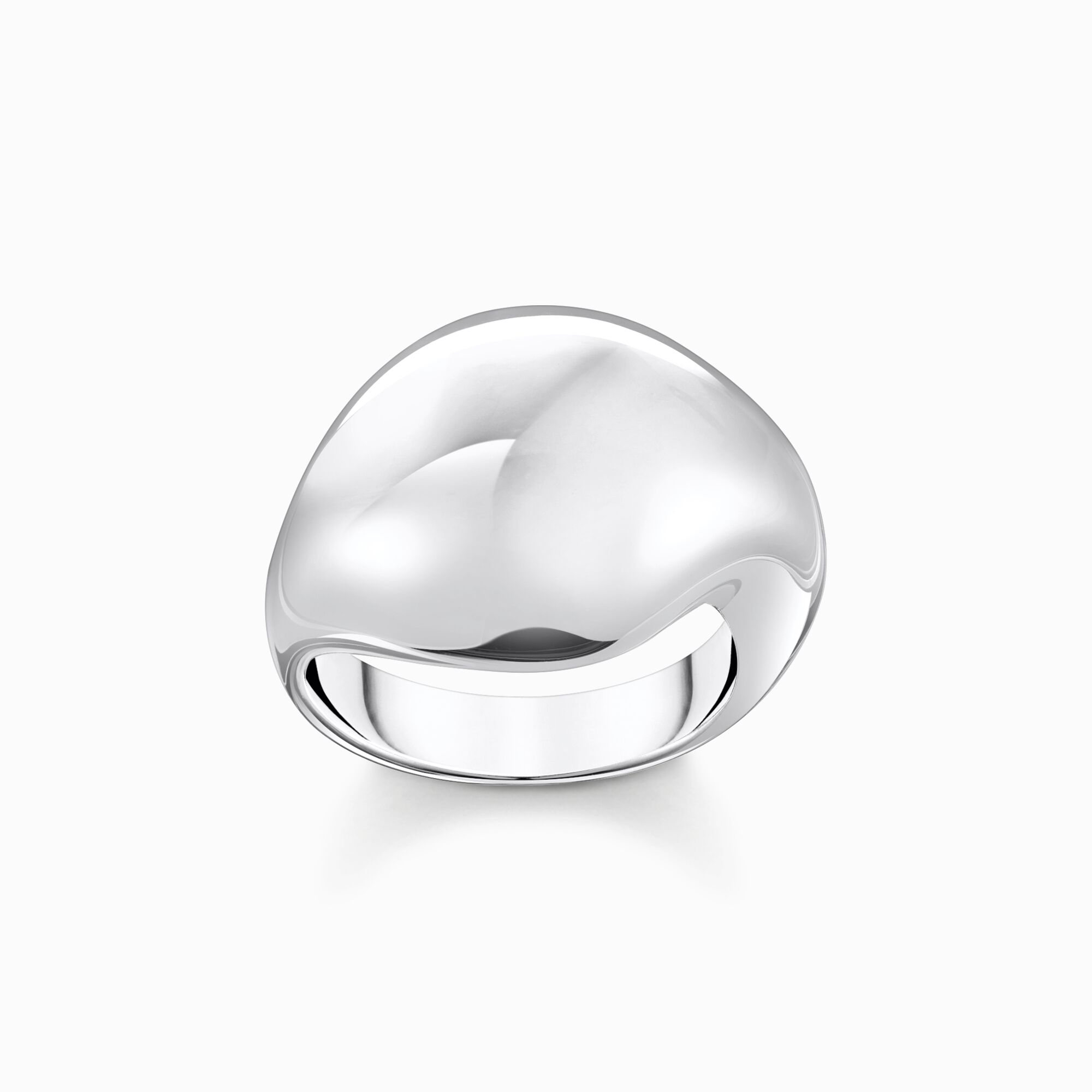 Silver ring in organic drop-shape from the  collection in the THOMAS SABO online store