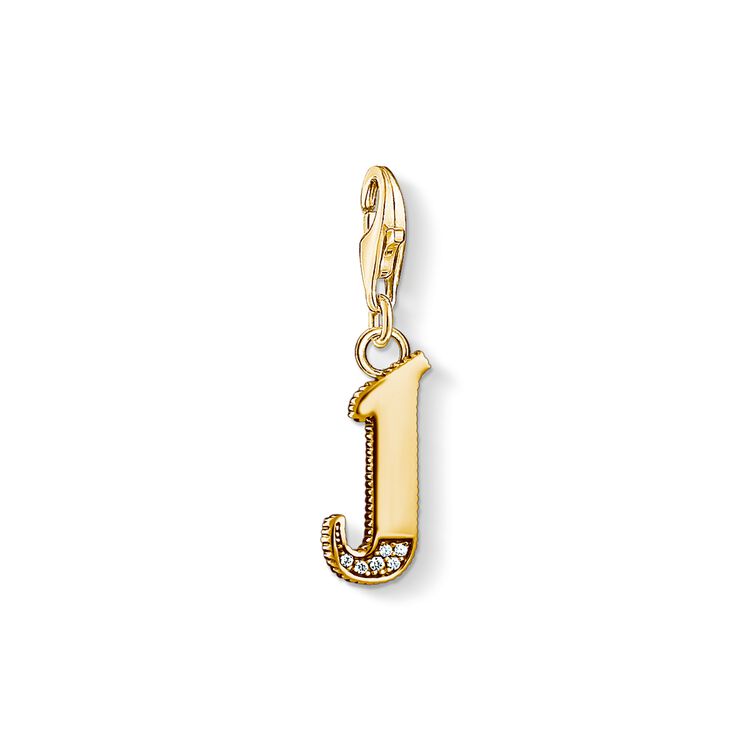 Charm Pendant Letter J Gold 1616 414 39 Thomas Sabo