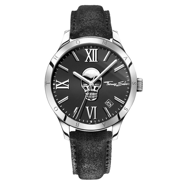 THOMAS SABO Herrenuhr schwarz WA0210-218-203-43 mm