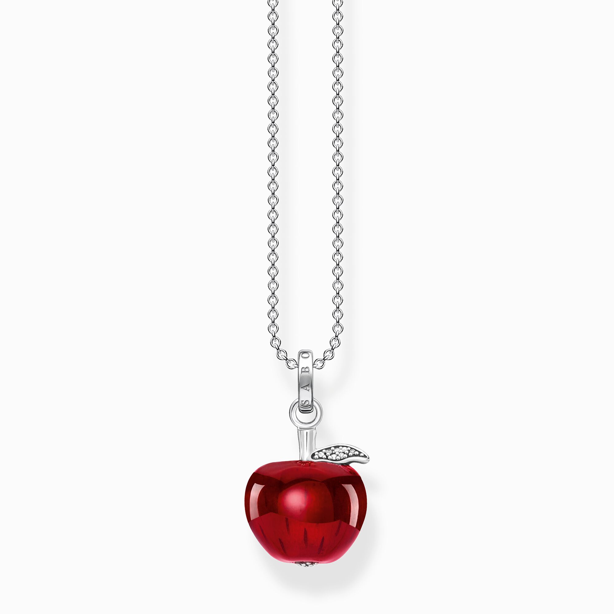 THOMAS Damen Halskette mit – Apfel Rot in SABO für