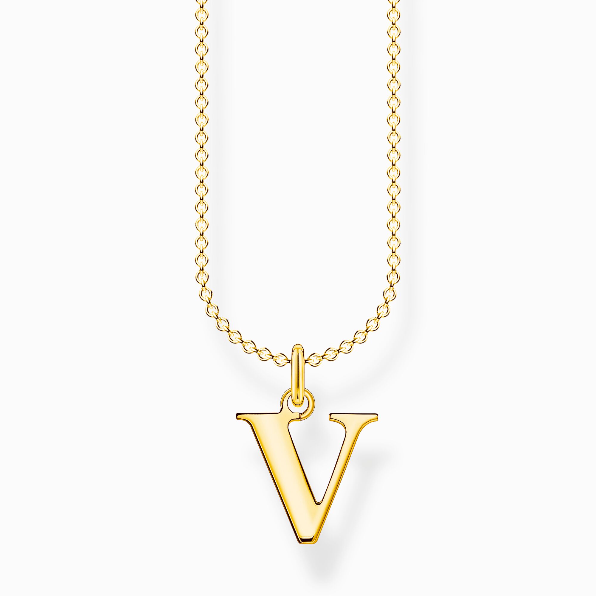 Rose Gold Plated Initial Necklace Letter V Created With -  Canada