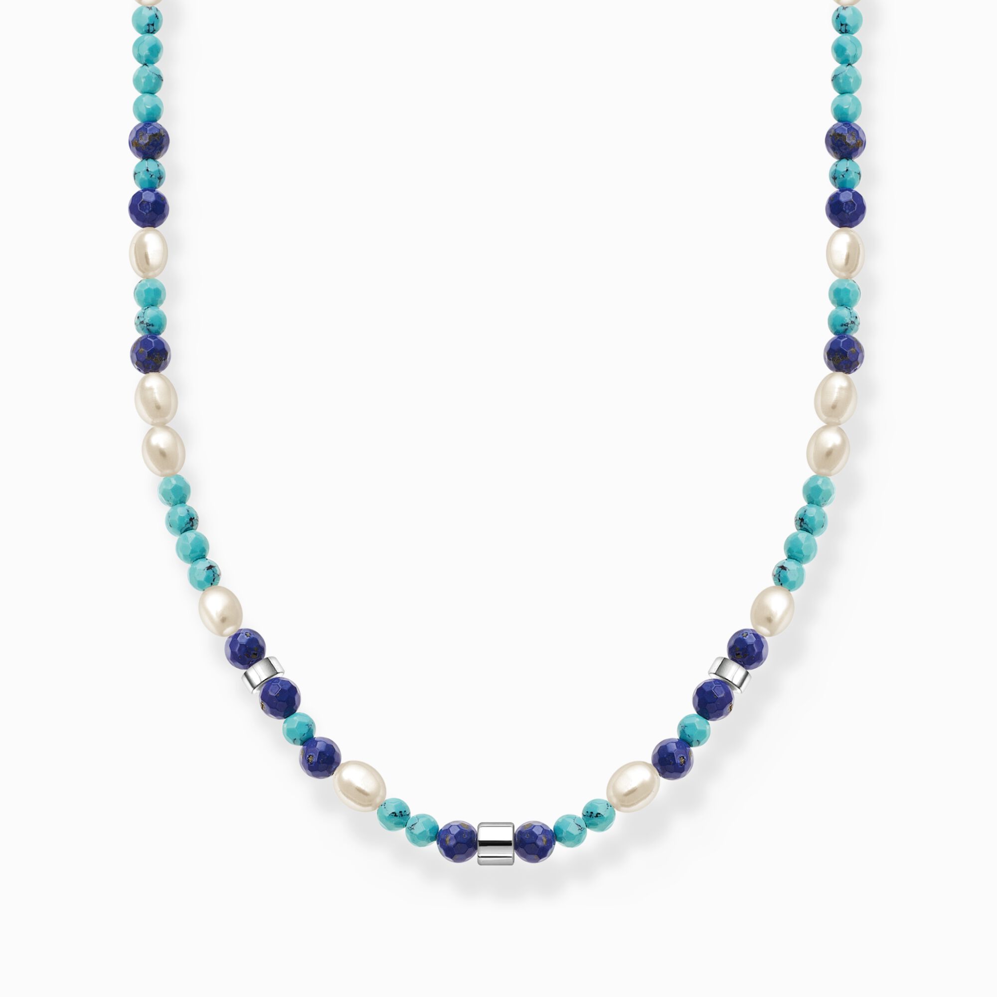 Silber Kette mit THOMAS SABO Perlen, – Beads &