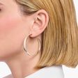 Silver big chunky hoop earrings from the  collection in the THOMAS SABO online store