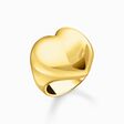 Gold-plated ring heart-shaped from the  collection in the THOMAS SABO online store