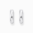 Silver medium-sized hoop earrings in chunky design from the  collection in the THOMAS SABO online store