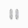 Big silver hoop earrings intertwined design from the  collection in the THOMAS SABO online store