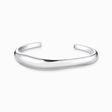 Silver bangle in organic shape from the  collection in the THOMAS SABO online store