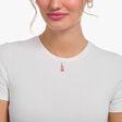 Silver necklace with pink Goldbears pendant and zirconia from the  collection in the THOMAS SABO online store