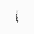 Silver blackened snake pendant with black zirconia from the  collection in the THOMAS SABO online store