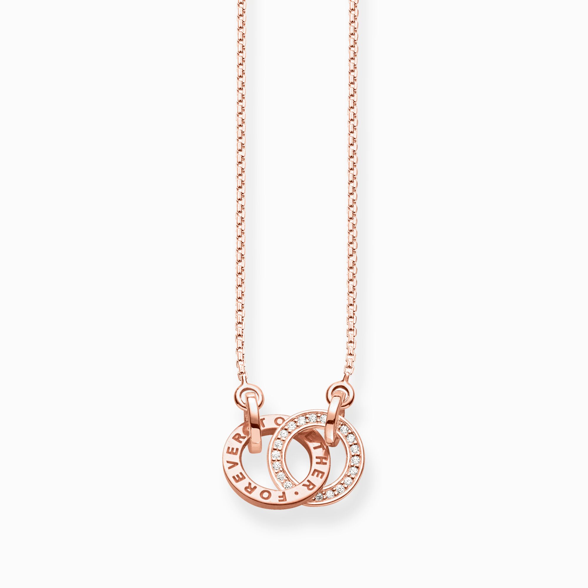 THOMAS SABO Forever | Together petit Collier or rose