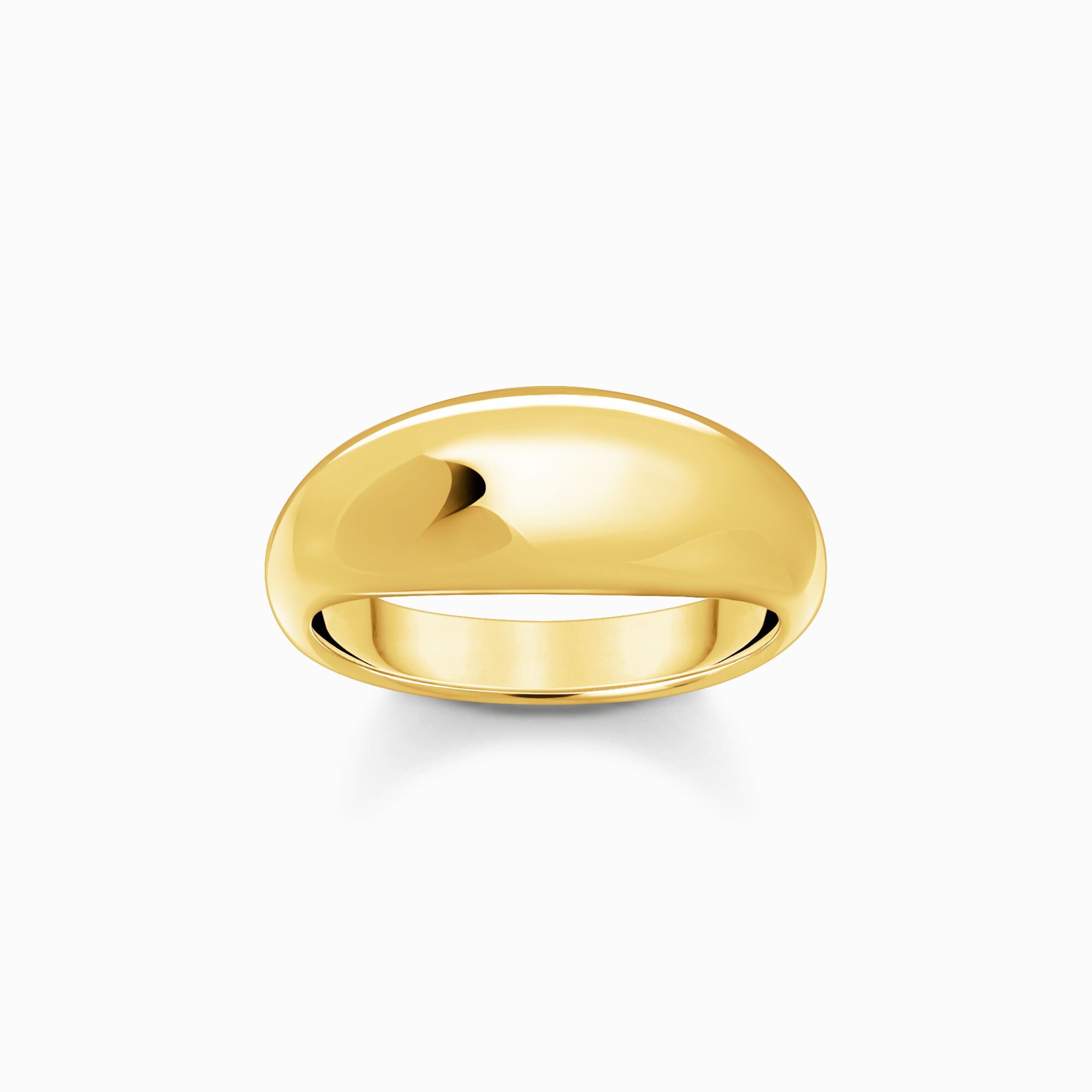 Gold-plated ring in timeless design from the  collection in the THOMAS SABO online store