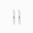 Silver classic hoop earrings in wider shape from the  collection in the THOMAS SABO online store