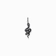 Silver blackened snake pendant with black zirconia from the  collection in the THOMAS SABO online store