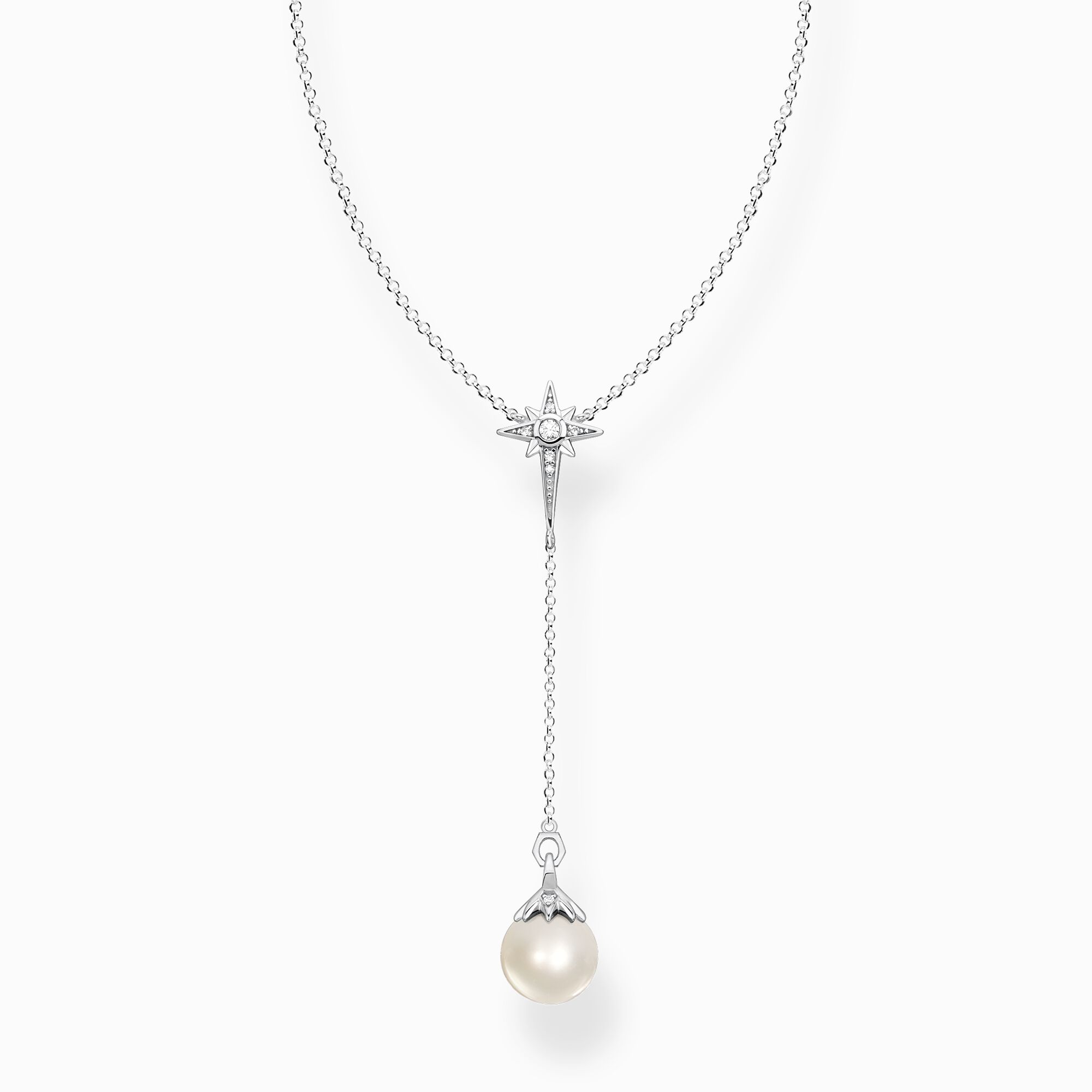 Necklace for women: Silver SABO freshwater pearl | & THOMAS