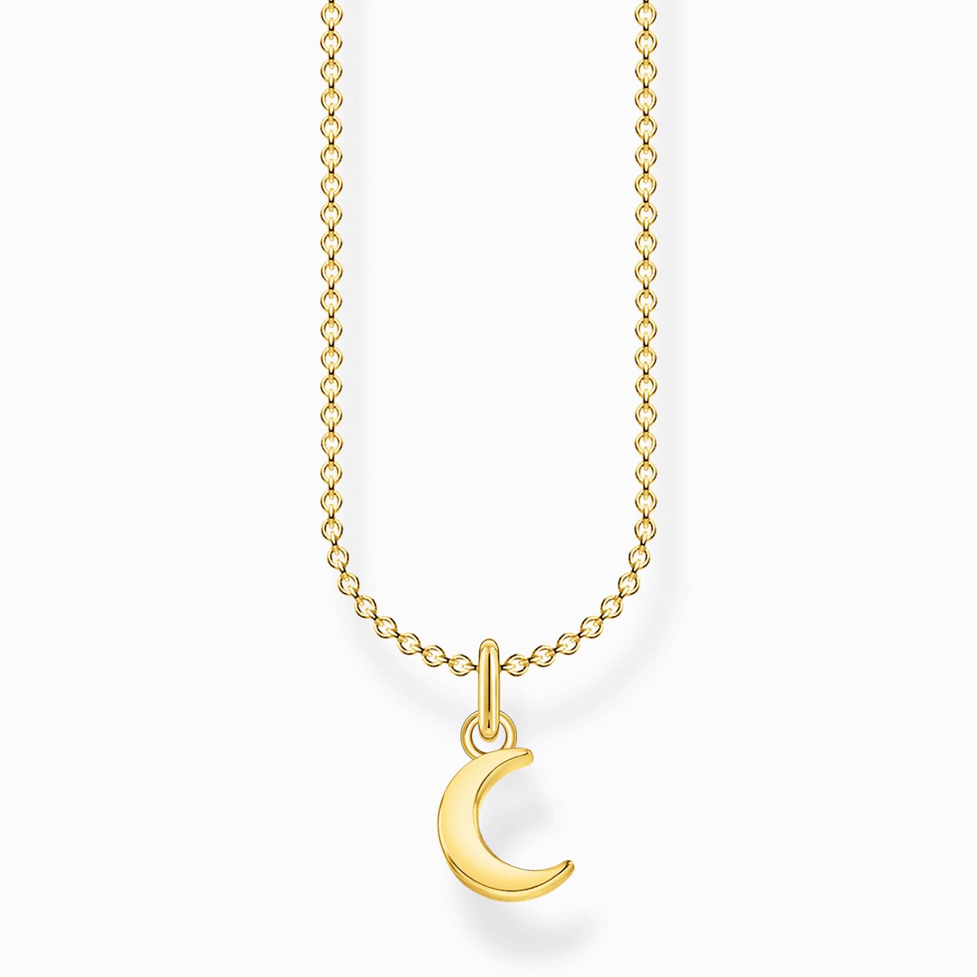 Minimalist crescent moon necklace THOMAS – SABO