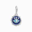 Member silver charm pendant Nazar&#39;s Eye with blue cold enamel from the Charm Club collection in the THOMAS SABO online store