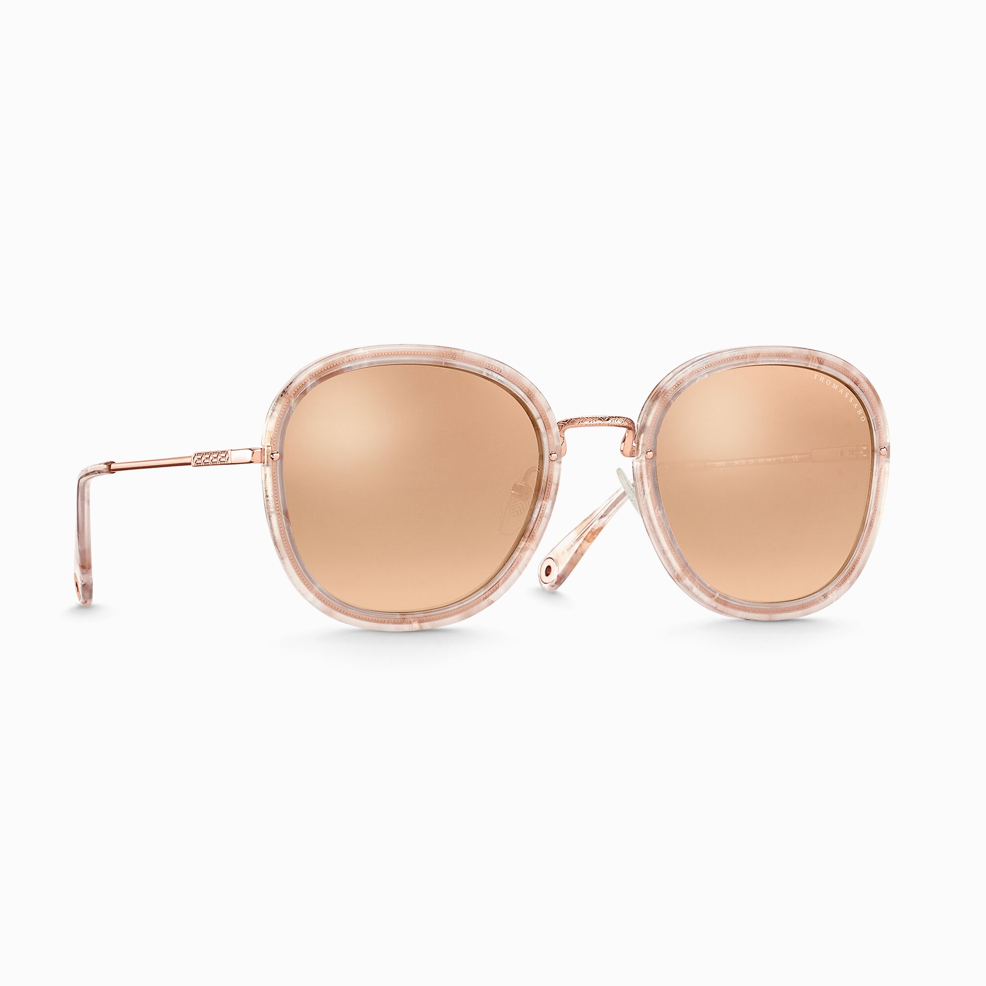 Mia | THOMAS Quadratisch SABO Verspiegelt Sonnenbrille rosa