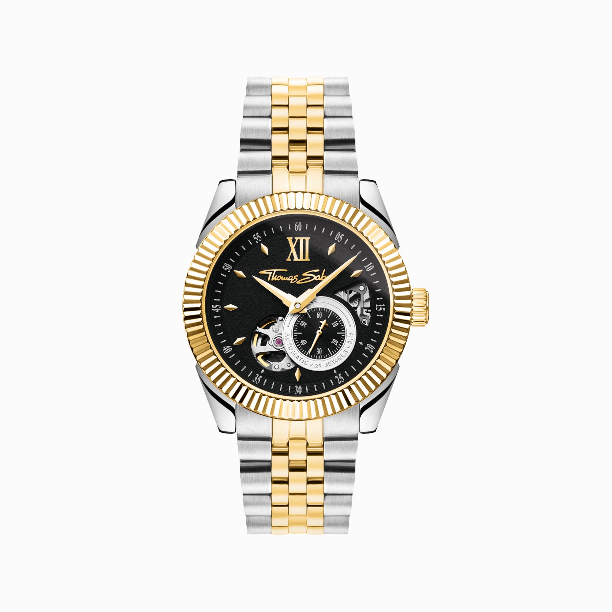 Bicolour automatic watch with 41 mm and black dial from the  collection in the THOMAS SABO online store