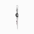 Silver blackened sword pendant with black and red stones from the  collection in the THOMAS SABO online store