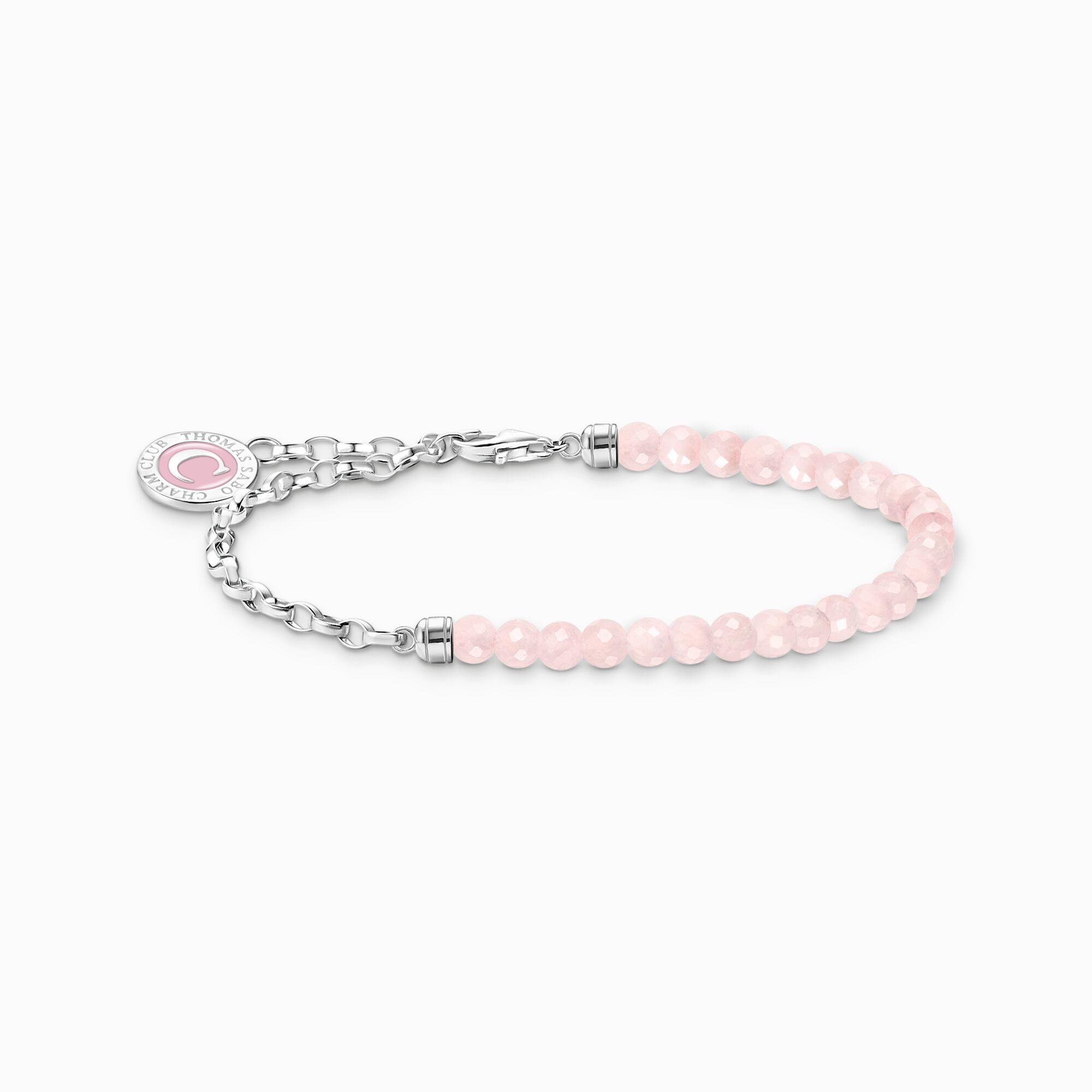 Bracelet femme tourmaline noire, quartz rose, strass – charmantissime