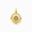 Pendentif dor&eacute; bleu avec soleil et pierres color&eacute;es de la collection  dans la boutique en ligne de THOMAS SABO