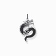 Silver blackened dragon pendant with black zirconia from the  collection in the THOMAS SABO online store