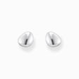 Small silver ear studs in organic shape from the  collection in the THOMAS SABO online store